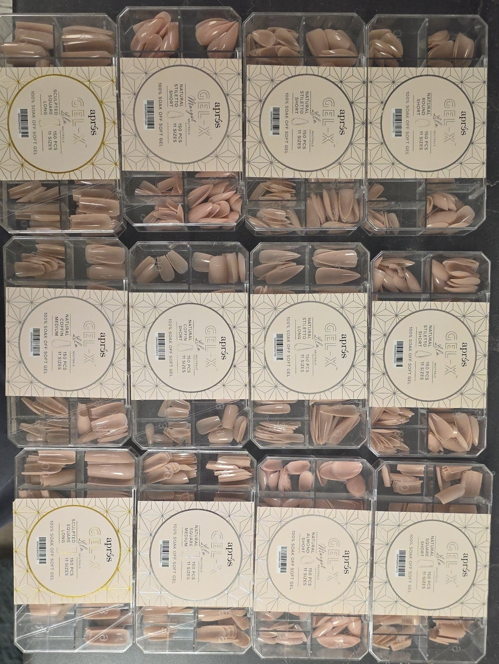 Assorted Nude Full Cover Tips- Apres GelX